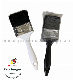 #650 Flat Paint Brush with Plastic Handle and Synthetic Black Bristle