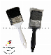 #650 Flat Paint Brush with Plastic Handle and Synthetic Black Bristle