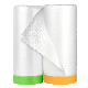  Heat Resistance PE Transparent Dustproof Furniture Protection Pre Taped Masking Tape Roll Painter Masking Film for Automotive Painting Indoor Painting