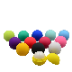  Rubber Coated Soft Touch Feel Round Lip Balm Ball Packaging with 12g Capacity