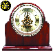  China Guangzhou High Quality Customer Wood Quartz Table Wall Promotion Souvenir Gift Piano Effect Wooden Desk Clock