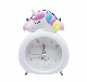  Cute Unicorn Kids Cartoon Alarm Clocks Bedroom Bell Night Light Table