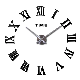 Roman Digital 3D Quartz DIY Acrylic Miroir Wall Clock