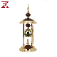  European Style Abstract Table Clock Wooden Luxury Gold Metal Frame Decoration Table Clock Wedding