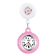  ICEN Silicone Circle Printing Brooch Fob Pocket Watch Digital Nurse Watch For Women Nurses Doctors
