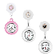  Icen Hot Selling Round Silicone Nurse Doctor Necklace Watch Pocket Watch Customizable Color