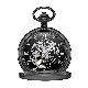 Custom Birthday Gift Skeleton Mechanical Watch Retro Metal Key Chain Pocket Watch