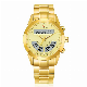 Stainless Steel Dual Time Analog-Digital Prayer Watch Islamic Mosque Azan Watch