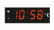  Large Size Red Emitting LED Wall Digital Clock with Remote Controll Jdl-211