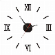 Luxury DIY Wall Clock Roman Numerals 3D Number Clocks
