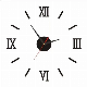 Luxury DIY Wall Clock Roman Numerals 3D Number Clocks