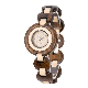  Bewell Popular Gift Wooden Mix Wood Stone Index Women Wrist Wood Watch