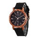  Bewell Fashion Casual Gift Black Sandalwood Genuine Leather Wrist Wood Watch
