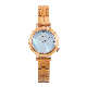  Fashion 3ATM Water Resistant Japan Quartz Movement New Wood Watch for Lady