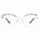  Latest Model Metal Eyewear for Women Adult All Matched Fashionable Retro Cat Eye Glasses Optical Frames