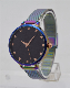 Rainbow Fashion Lady Watches Leopard Print Watch Womens Alloy Quartz for Promotion Gift Set