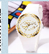  Classic Dressing Quality Lady Quartz Reloj Silicone Stainless Steel Wrist Watch