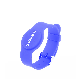  Waterproof Watch Buckle Model Passive Silicone RFID Wristbands Ntag213 Ntag215 Ntag216 Size Adjustable