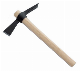  Steel Pickaxe Hoe with Wooden Handle, Wear Resistant Durable Garden Tools
