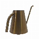  1.3L 44oz Large Capacity Bronze Coated Stainless Steel Metal Watering Can for Plants with Long Spout Easy Houseplant Watering