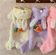  Cosplay Wear Rabbit Dog Jumpsuit Velvet Pet Home Wear Clothes