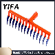  8-14 Teeth Steel Bow Rake Head Metal Garden Tools for Gardening