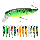 10.5cm/14G Hard Lures Minnow Three Jointed Plastic Bionic Baits