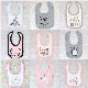  100% Bamboo Cotton DIY Customized Printed Baby Bibs