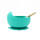  Soft Suction Food Grade Silicone Baby Bowl and Spoon for Kids
