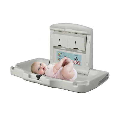 Public Washrooms Premium Quality Wall Mounted HDPE Baby Changing Station
