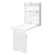  Compact Wall Mounted Convertible Desk Storage White Baby Changing Station