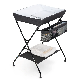 Folding Diaper Station Nursery Organizer Dark Gray Baby Changing Table