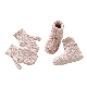  Mimixiong Custom Knitted Baby Shoes with Gloves Soild Color Baby Booties and Mittens Set
