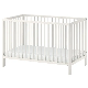  Simple Design White Nursery Daycare Solid Wooden Baby Bed Crib