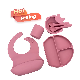  Wholesale Plate Bowl and Spoon Dinner Tableware Silicone Baby Feeding Set