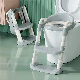  Children Non-Slip Height Adjustable Potty Training Toilet Seat with Step Stool Ladder
