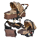  Good Quality High Landscape Four Wheels Baby Stroller