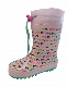 Love Letter Heart Printing Waterproof Kids Rubber Rain Boots