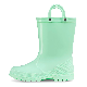 Kids Rain Boots Waterproof Rubber Boots for Girls Boys Easy-on Handles