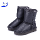  Children Snow Boots 100% Genuine Leather Ankle Boots Warm Waterproof Winter Boots