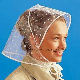  Waterproof Rain Bonnet with Irregular White Dots