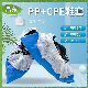  PP+CPE Waterproof Shoe Covers Blue Shoe Covers to Protect Floors