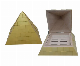  Golden Pyramidal Cigar Collection Humidor with Veneer and Humidifier