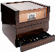  Cedar Glossy Wooden Cigar Box Custom Packaging Luxury Box with Skylight Hygrometer Ndmcg-05