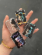  Cartoon Space Man Matte Black Lighter Classic Windproof Lighter