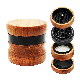  Wanchuang New 4-Layer 67mm Wooden Herb Grinder Aluminum Alloy Tooth Creative Splicing