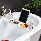  Expandable Bath Caddy Multifunctional Plastic Bathtub Tray Organizer Simple Stylish Bathtub Rack