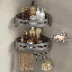  Corner Self Adhesive Bathroom Shelves Storage Holder Rust Proof Shower Bathtub Rack