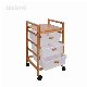  Bamboo Wood Hotel Bathroom Towel Storage Rack