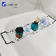  Extendable Bathroom Non-Slip Rack Adjustable Bath Tub Caddy Bathtub Tray with Extending Sides